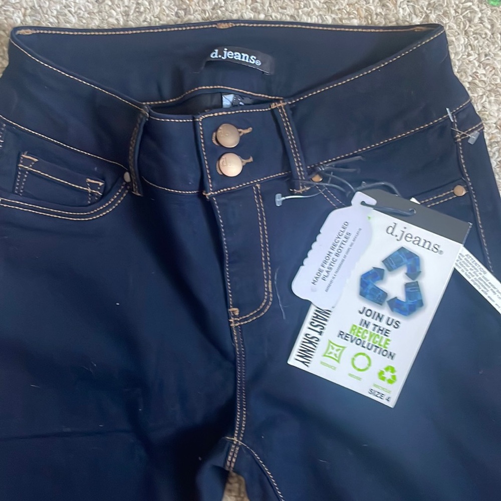 Recycled Denim High Waist Skinny Jeans